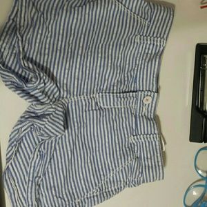 Blue and white striped shorts from old Navy